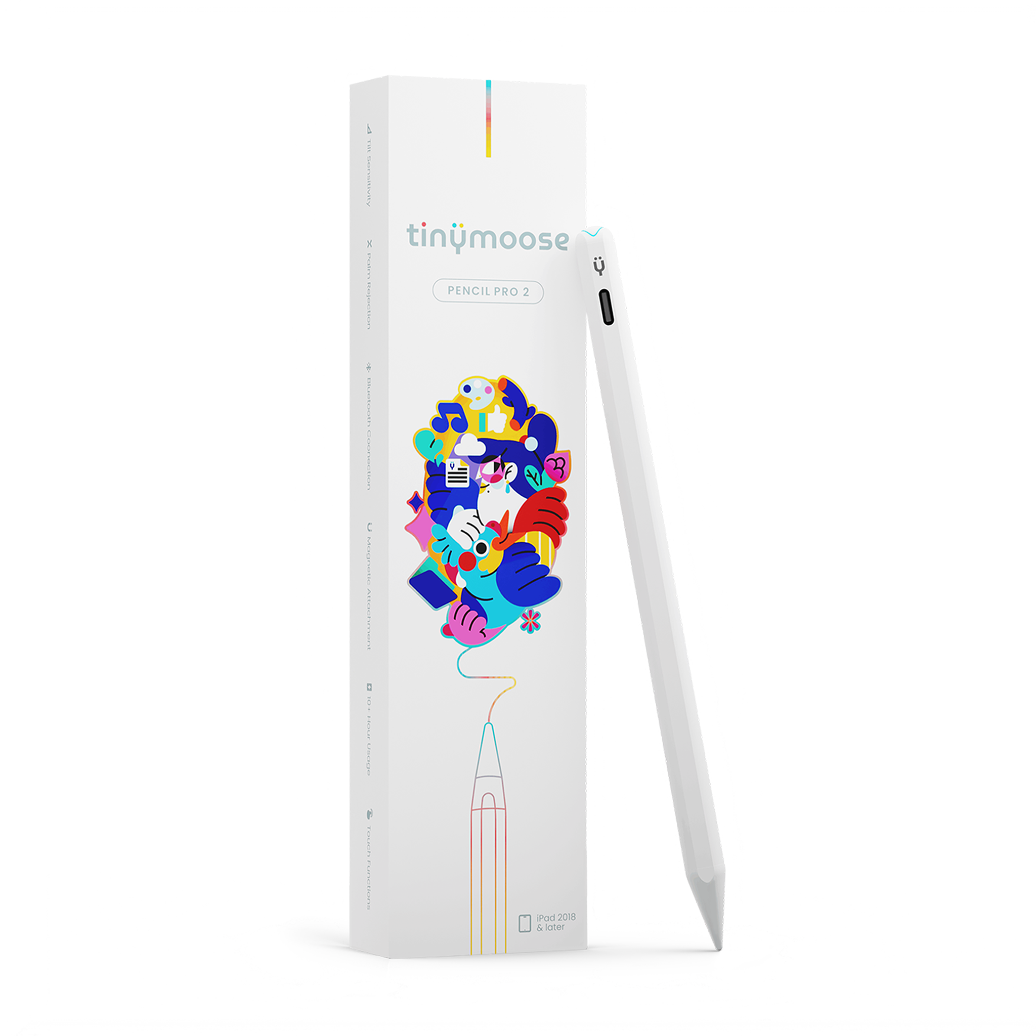 Pencil Pro 2 | Alpine White - With Gesture Controls